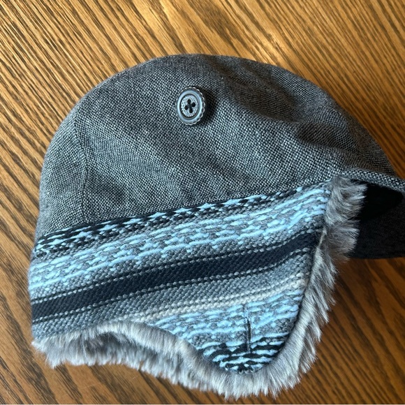 Duluth Trading Co Women’s Gray Tweed Fabric Faux Fur Ear Flap Lined Size XL - Picture 9 of 11